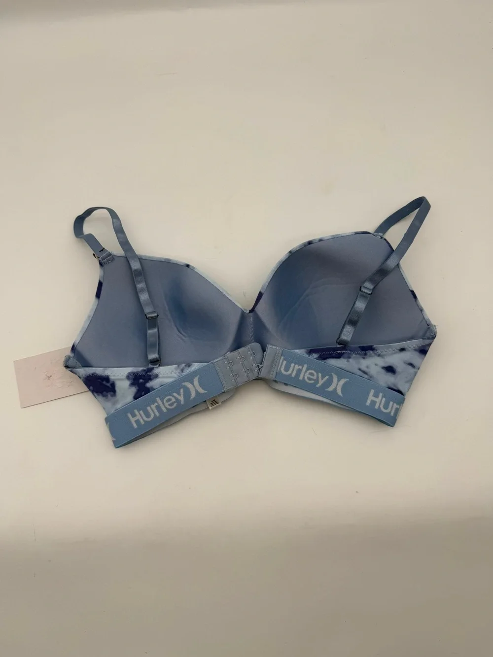 Hurley Light Blue‎ and Navy Tie-Dye Bra 34C